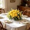 Cabin 20pcs Fake Chrysanthemum Artificial Flowers Faux Silk Mums with Stem Balls Flowers for Vase Fillers Easter Home Table Floral Arrangements Wedding Party DIY Decoration(Yellow)